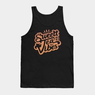 Funny sweet tea quote with a vintage look for women and girls iced tea lovers Tank Top